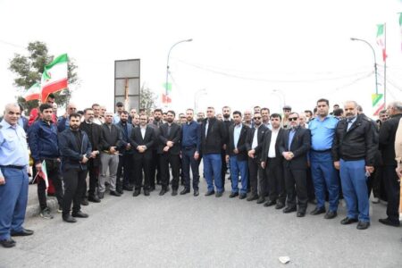 حضور مهندس مرتضی فولادی در راهپیمایی ۲۲ بهمن در اهواز