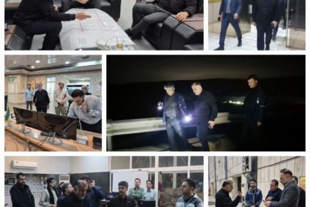 بازدید شبانه مدیر عامل سازمان آب و برق خوزستان از نیروگاه‌های استان/ قدردانی از تلاش بی‌وقفه کارکنان