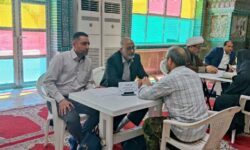 «میز خدمت» شرکت آب و فاضلاب اهواز در مصلای نماز جمعه اهواز