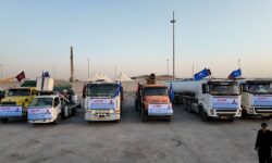 آغاز بهكار موكب شركت نفت و گاز اروندان برای خدمترسانی به زائران اربعین در مرز شلمچه