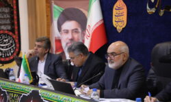 بررسی گزارش دستگاهها و بهروزرسانی برنامههای بازسازی واحدهای آسیبدیده از شرارتهای صهیونیستی در نشست ستاد بازسازی خوزستان