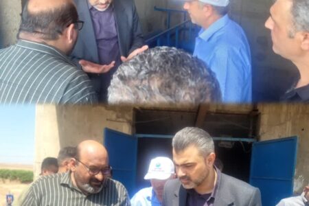 بازدید میدانی مدیرعامل آبفا اهواز از تأسیسات آبرسانی عین ۲