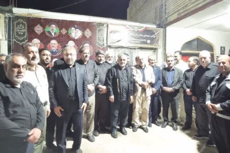 بازدید مسئولان ارشد وزارت نیرو و وزارت کشور از موکب شهدای سقای شرکت آب و فاضلاب خوزستان در مرز چذابه
